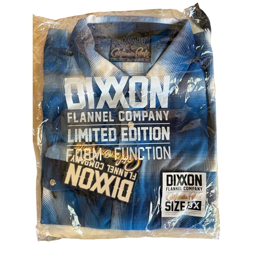 Dixxon Flannel Co.  California Roots Flannel — Size 3X — Brand New, Never Opened